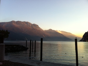 Por do Sol no Lago di Garda